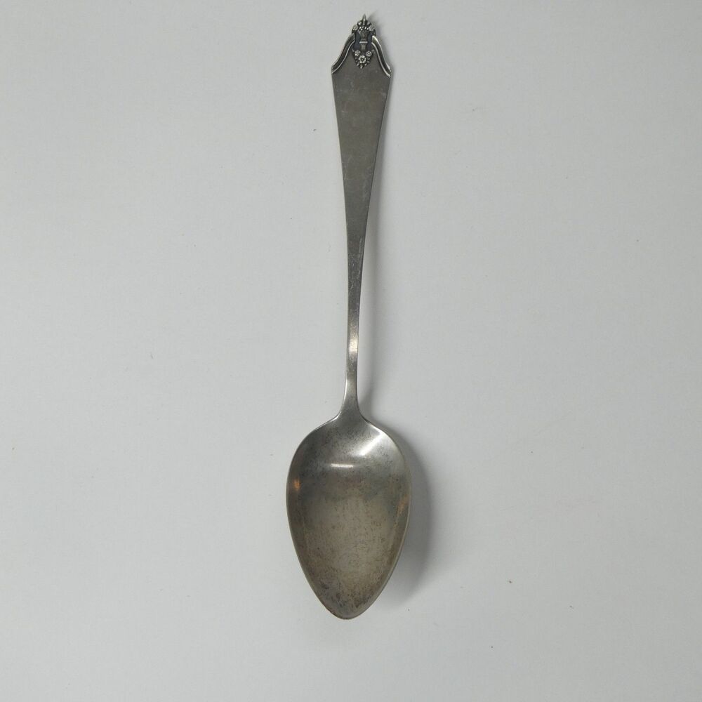 Watson Sterling Silver Spoon w/ Flower Bouquet Design 5.75" Teaspoon Antique
